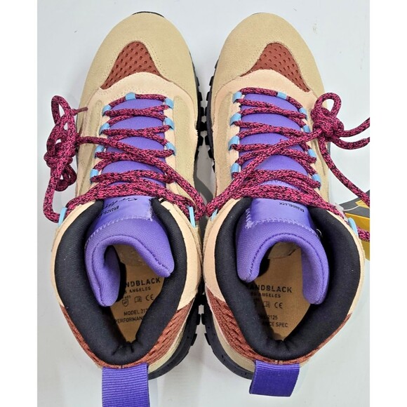 BrandBlack Santa Monica NTPR Hiking Sneakers Beige/Purple/Burgundy Size 11.5 - Picture 7 of 11
